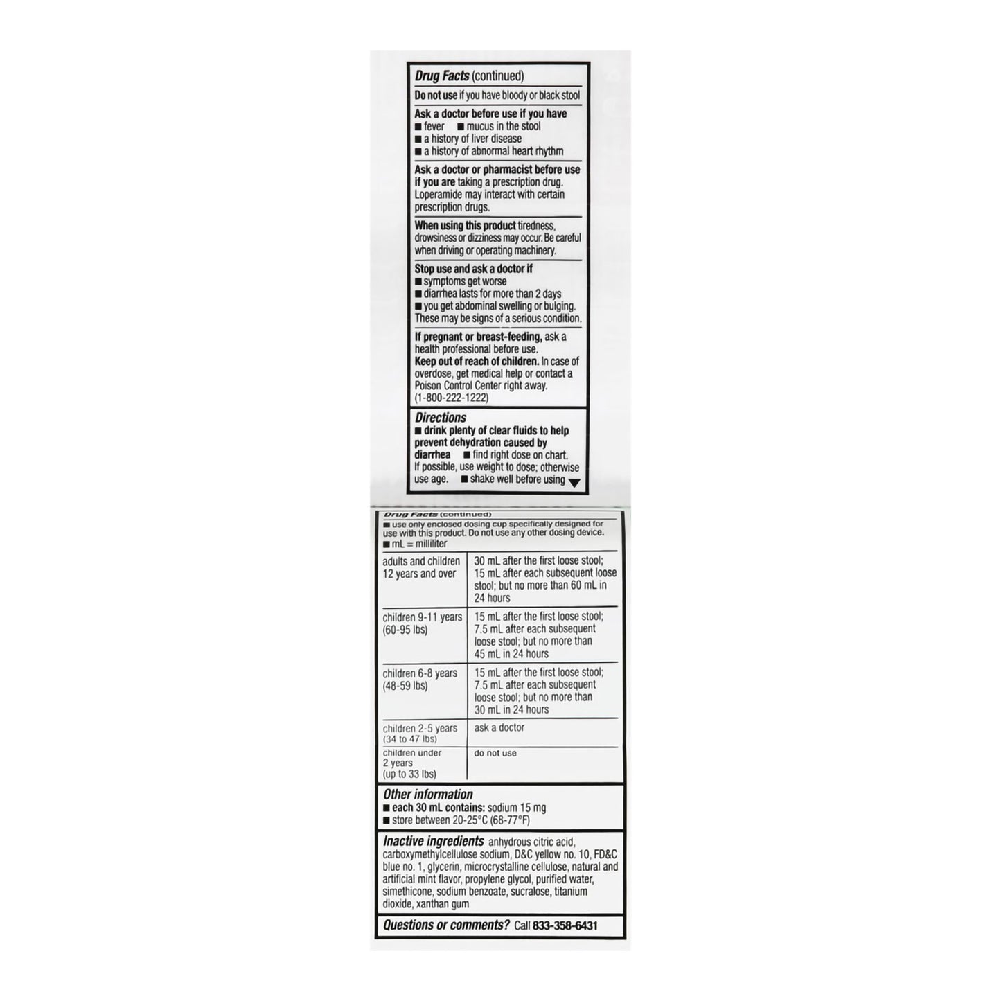 LOPERAMIDE HYD, SUSPN ORAL FT4OZ