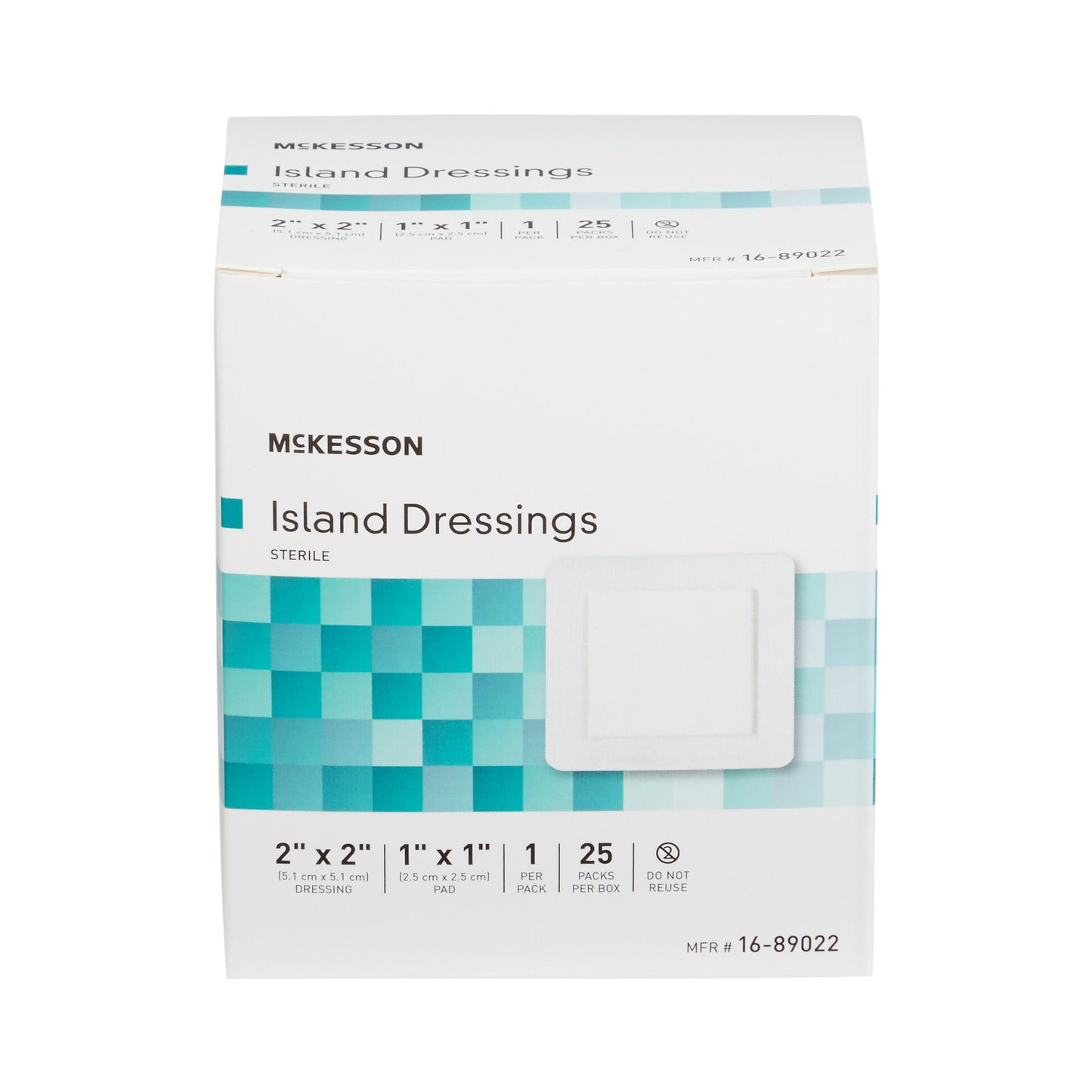 DRESSING, ISLAND BORDER-GAUZESTR LF 2X2"
