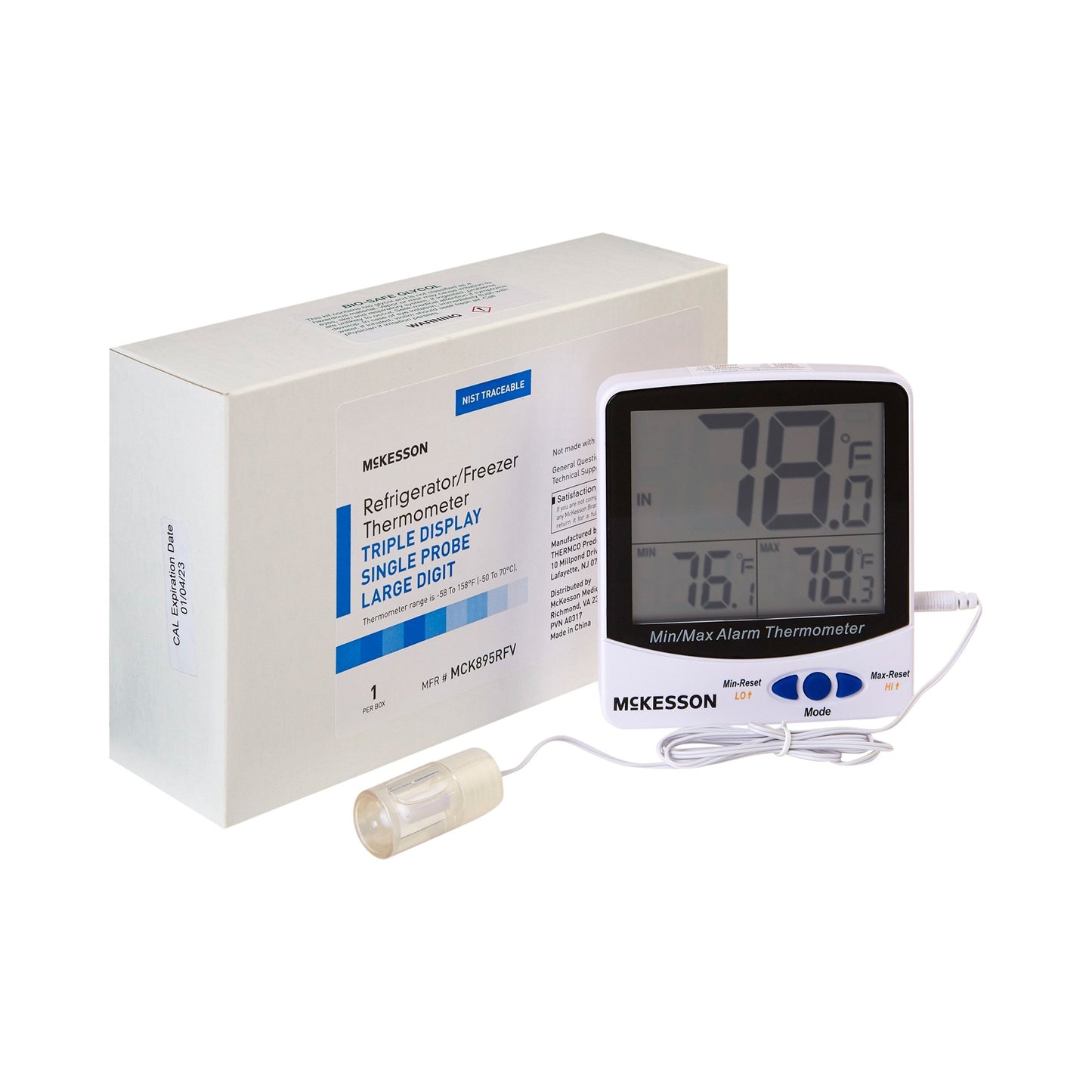 THERMOMETER, REFRIG/FRZR TRACEABLE PROBE ACC 0.5/RES 0.1