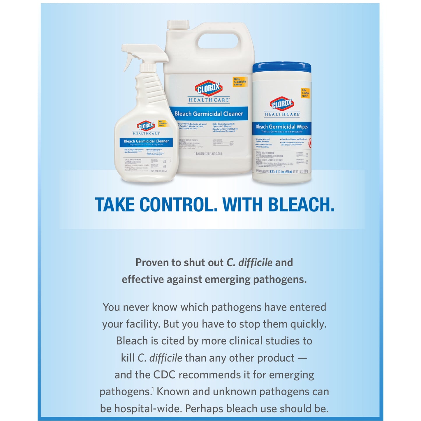 CLEANER, GERMICIDAL SPRAY CLOROX 32OZ