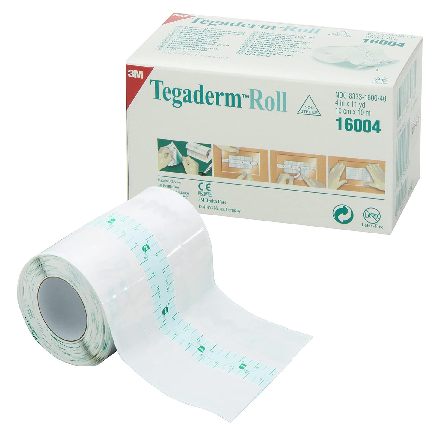 DRESSING, TEGADERM ROLL TRANSP4"X11YDS