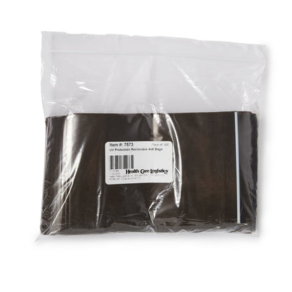 BAG, ZIPPER AMBER 4X6