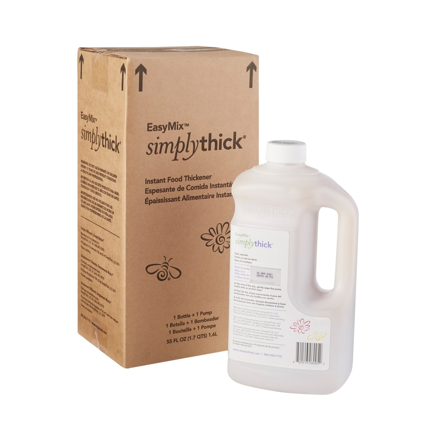 SIMPLY THICK, GEL 1.6L BT/PUMPNECTAR/HONEY/PUDDING