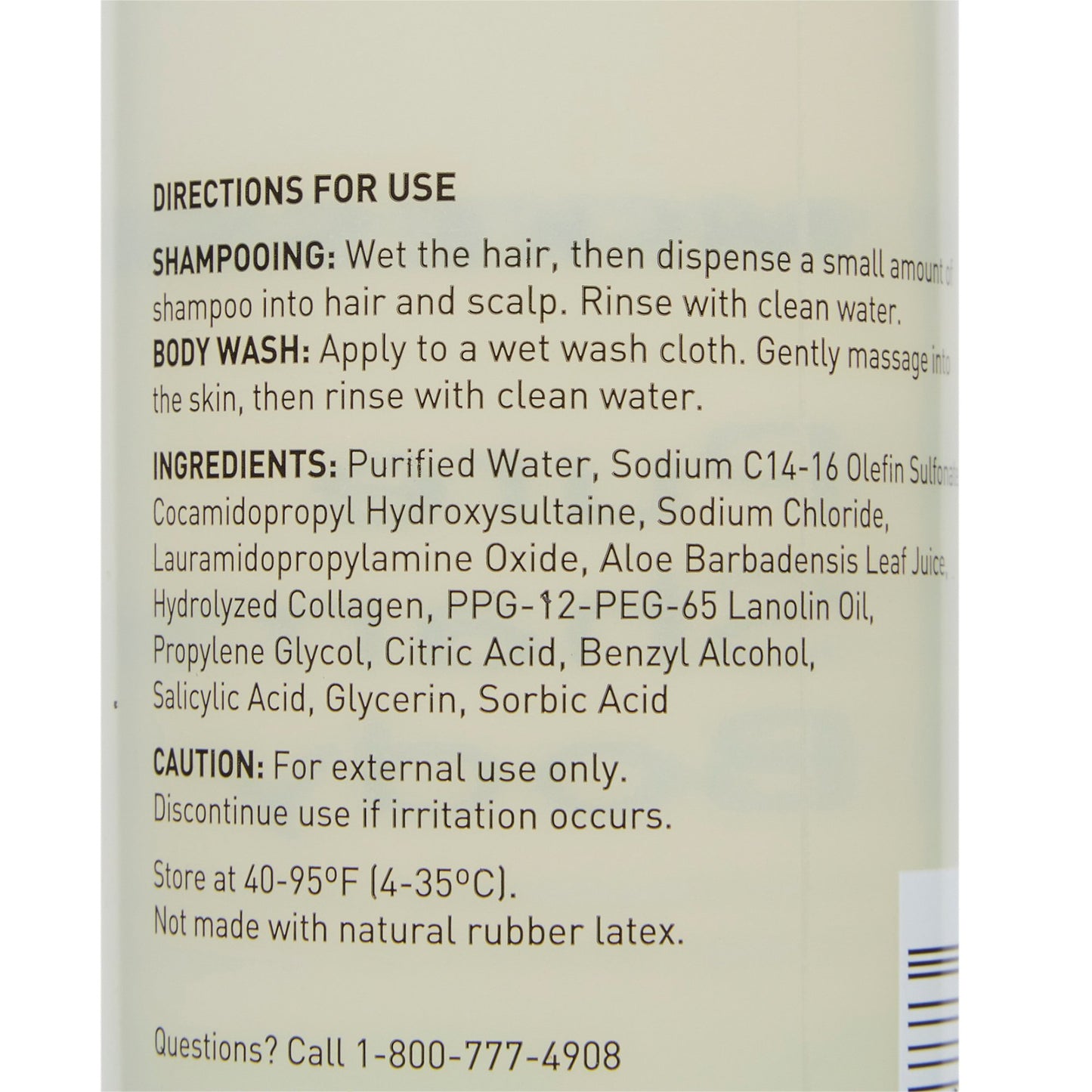SHAMPOO HAIR/BODY, FRAG/DYE/PARABEN/SULFATE FR 8OZ