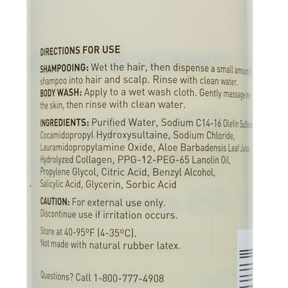 SHAMPOO HAIR/BODY, FRAG/DYE/PARABEN/SULFATE FR 8OZ