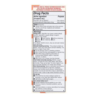 IBUPROFEN, SUSPN ORAL FT CHLDGRAPE 4OZ