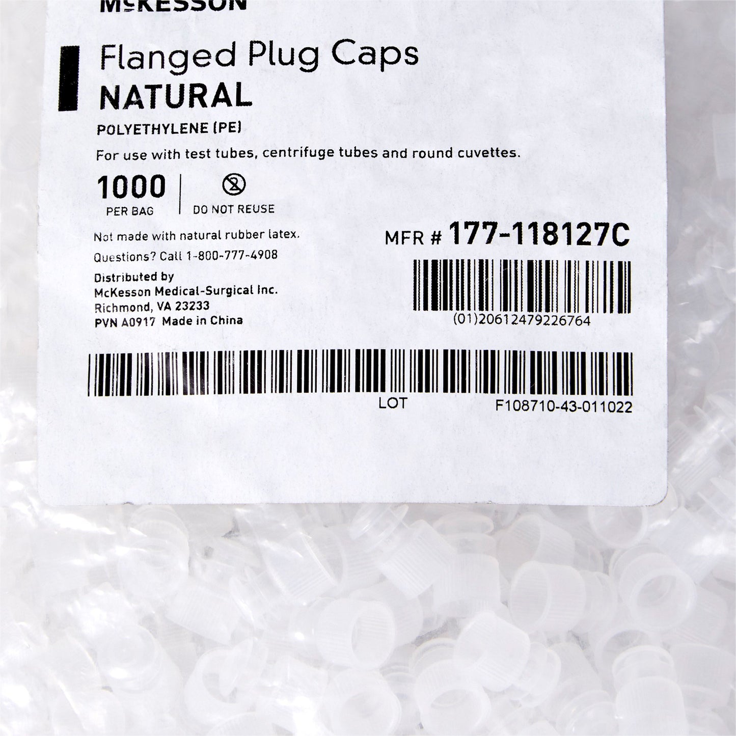 CAP, FLANGE PLUG NAT 12MM