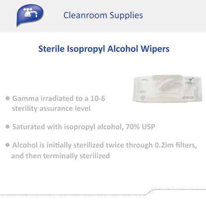WIPE, WET ISOPROPYL ALCOHOL STR 9"X9"
