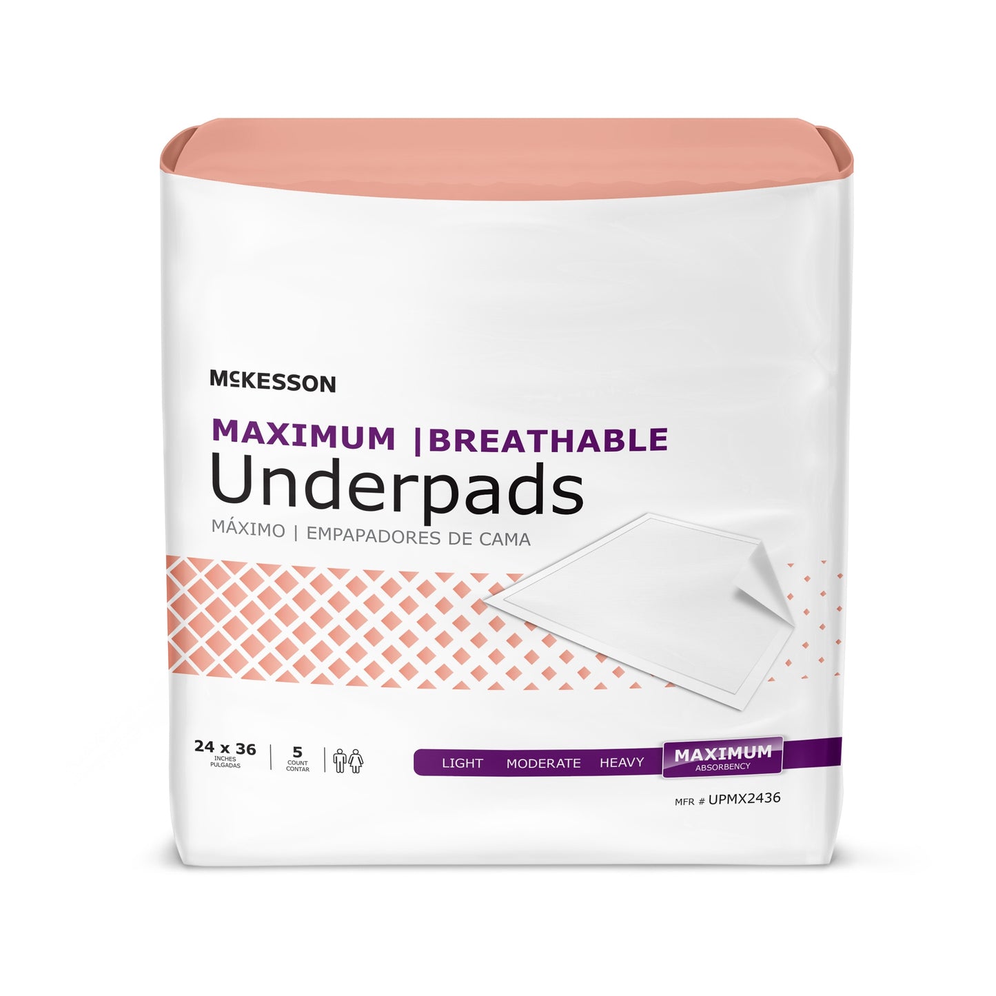 UNDERPAD, MAX ABSRB 24"X36"
