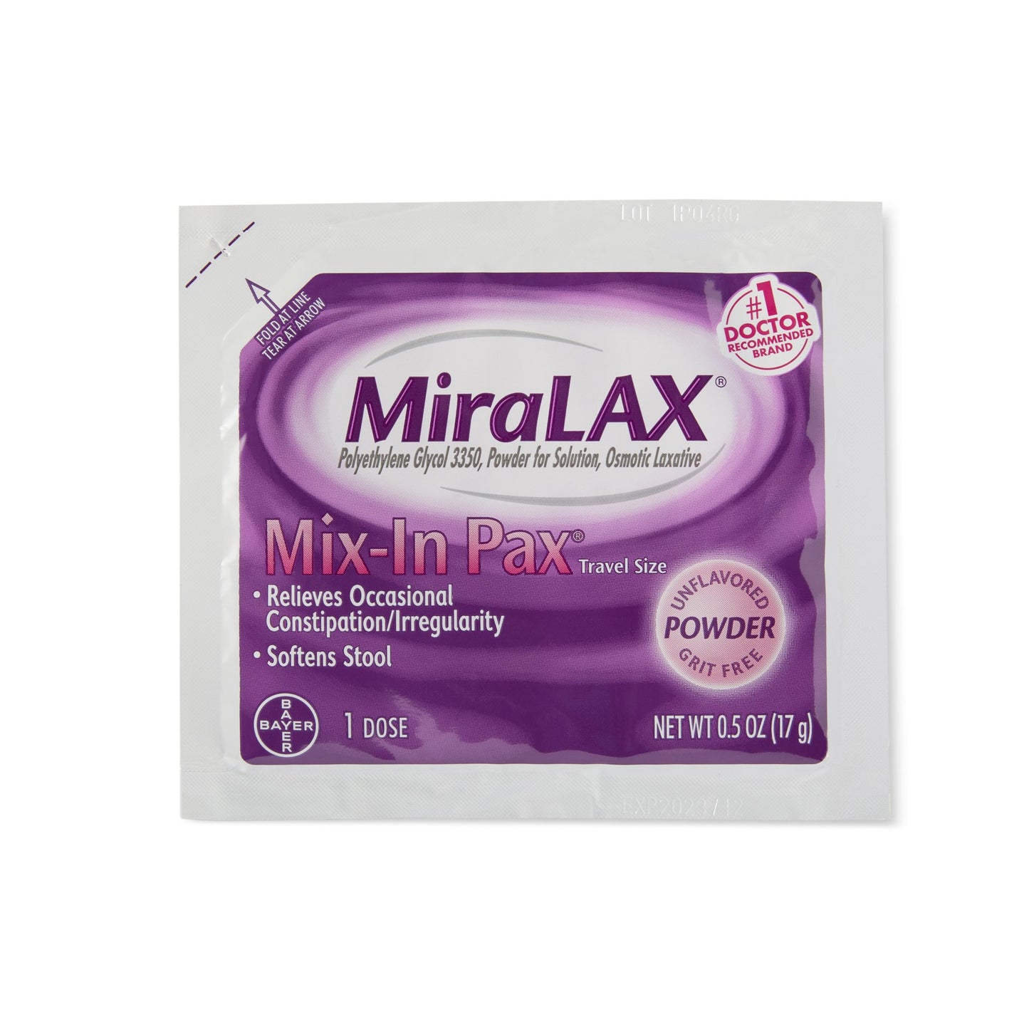 MIRALAX SACHET, PWD 17GM