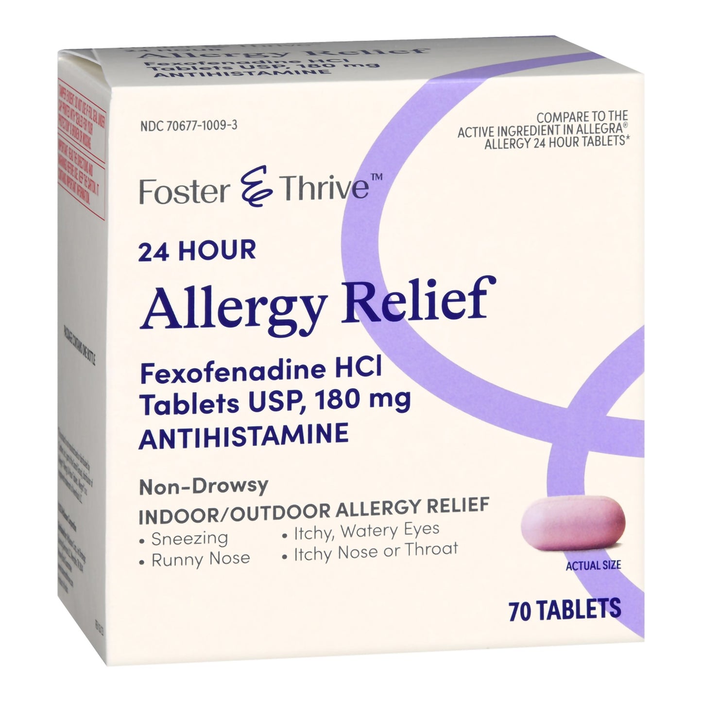 FEXOFENADINE HCL, TAB FT 180MG