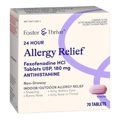 FEXOFENADINE HCL, TAB FT 180MG