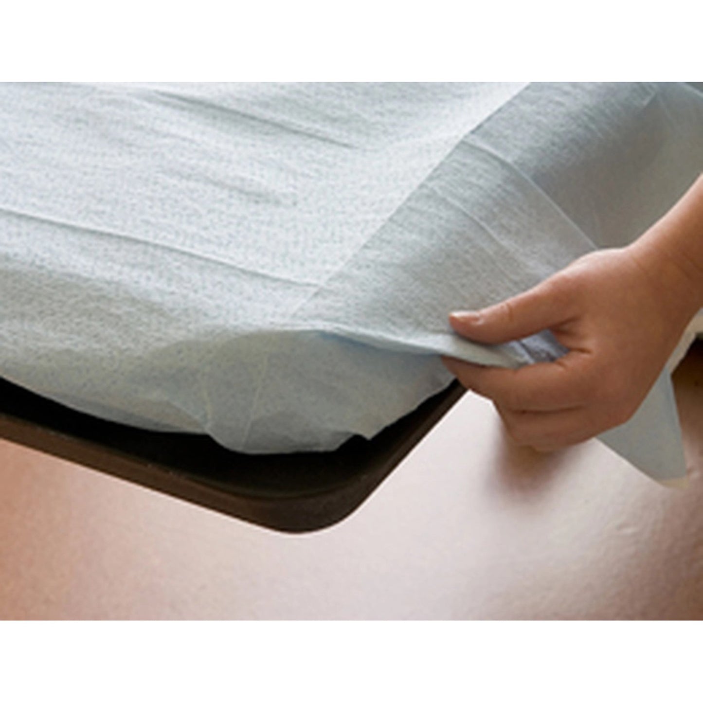 SHEET, BED TP PLASBAK WHT/BLU40X90