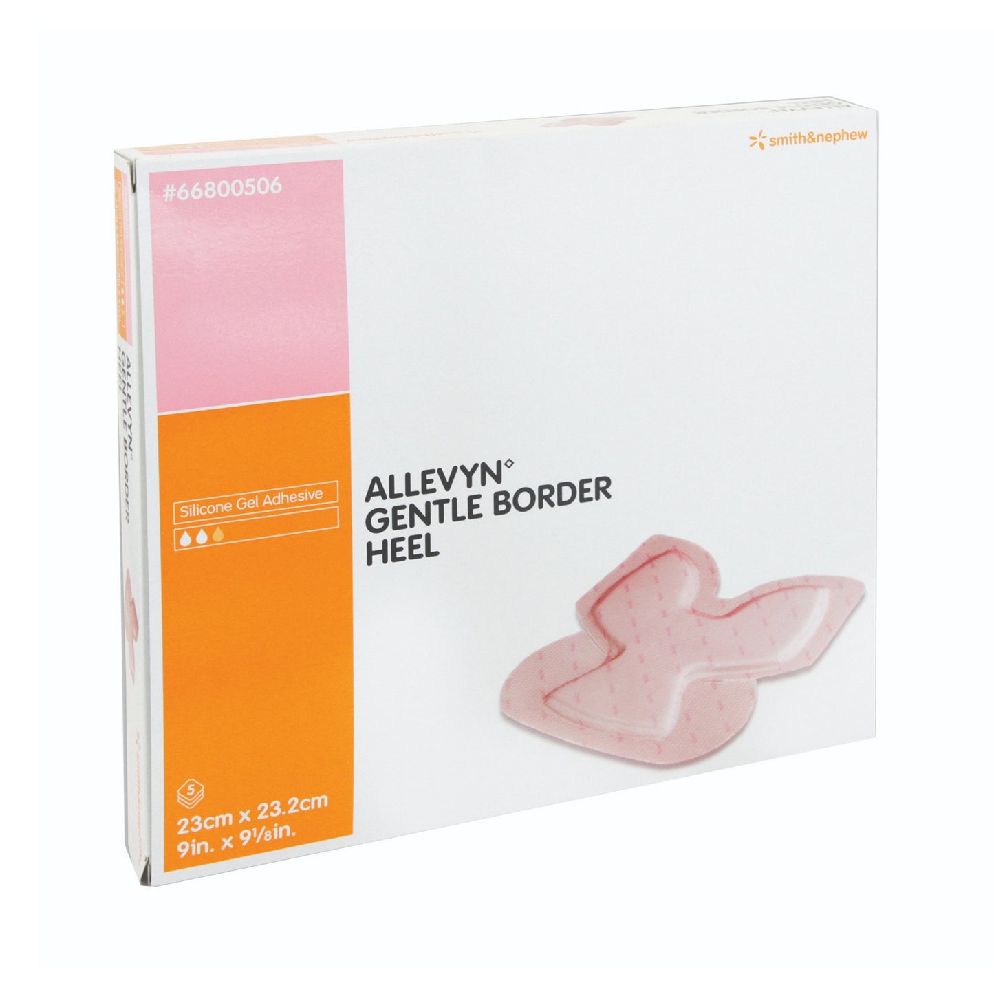 DRESSING, ALLEVYN GENTLE BORDER HEEL