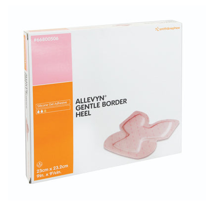 DRESSING, ALLEVYN GENTLE BORDER HEEL