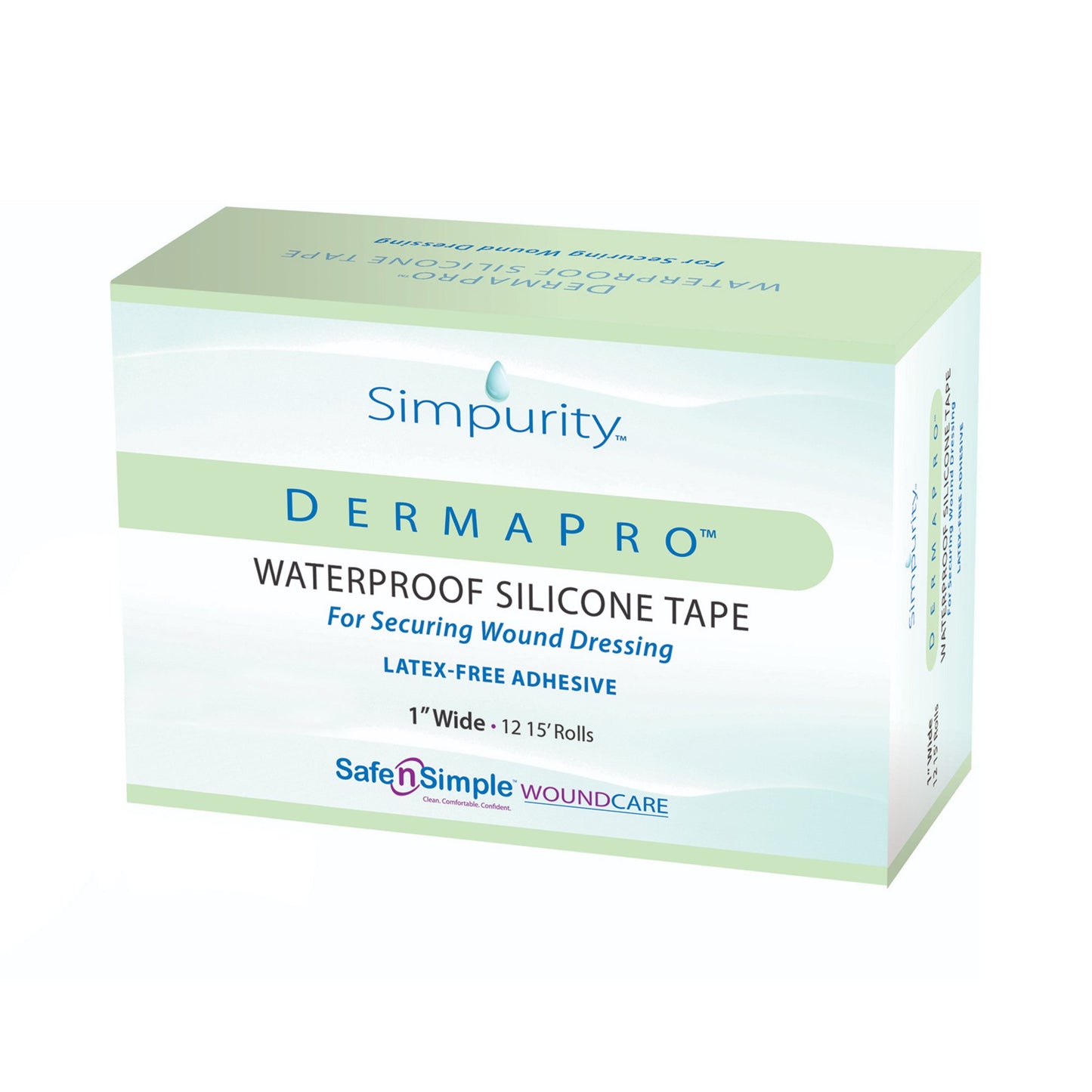 TAPE, WATERPROOF PLASTIC DERMAPRO 1"X15'