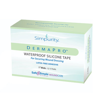 TAPE, WATERPROOF PLASTIC DERMAPRO 1"X15'