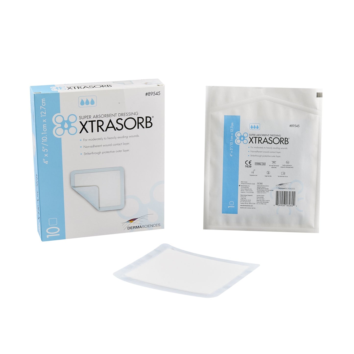 DRESSING, WND XTRASORB STR 4X5