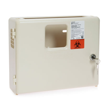 CABINET, SHARPS LOCK WALL 5QTW/2KEYS