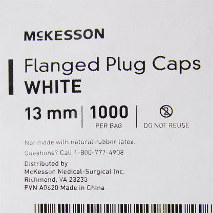 CAP, VAC TUBE WHT 13MM