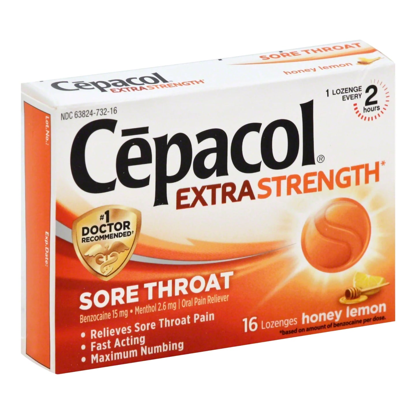 CEPACOL, LOZ SORE THROAT MAX HONEY LEMON