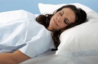 PILLOWCASE, W/THUMBHOLE BLU 21X30