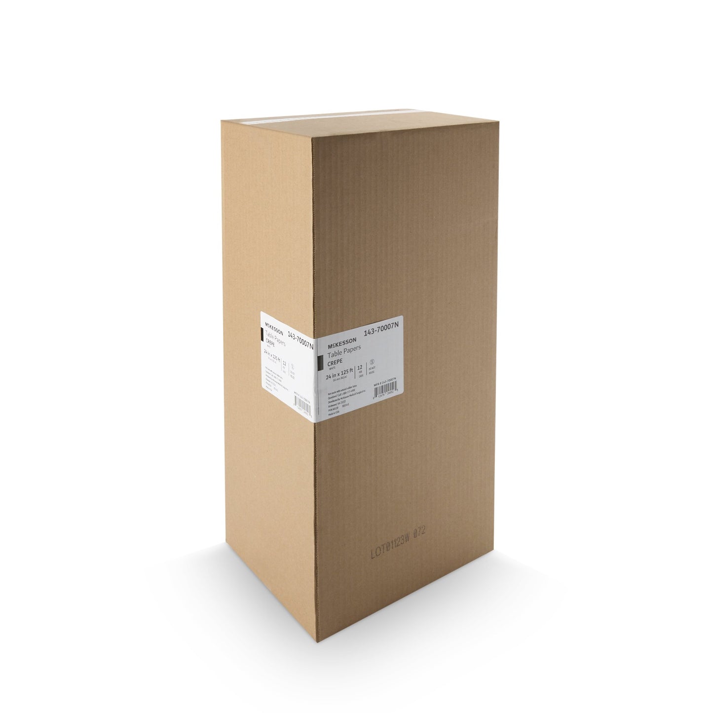 PAPER, TABLE CREPE WHT 24"X125'