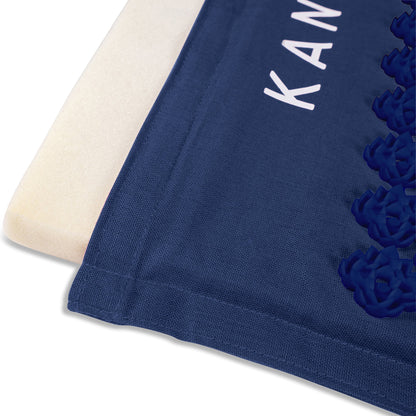 MAT SET, MAT/PILLOW ACUPRESSURE MEMORY FM NAVY