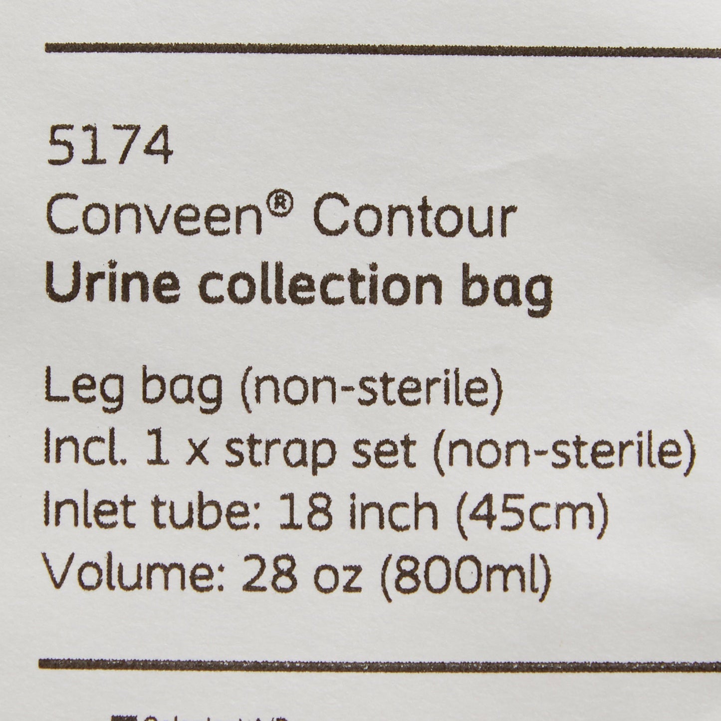 BAG, LEG W/STRAP LG 28OZ