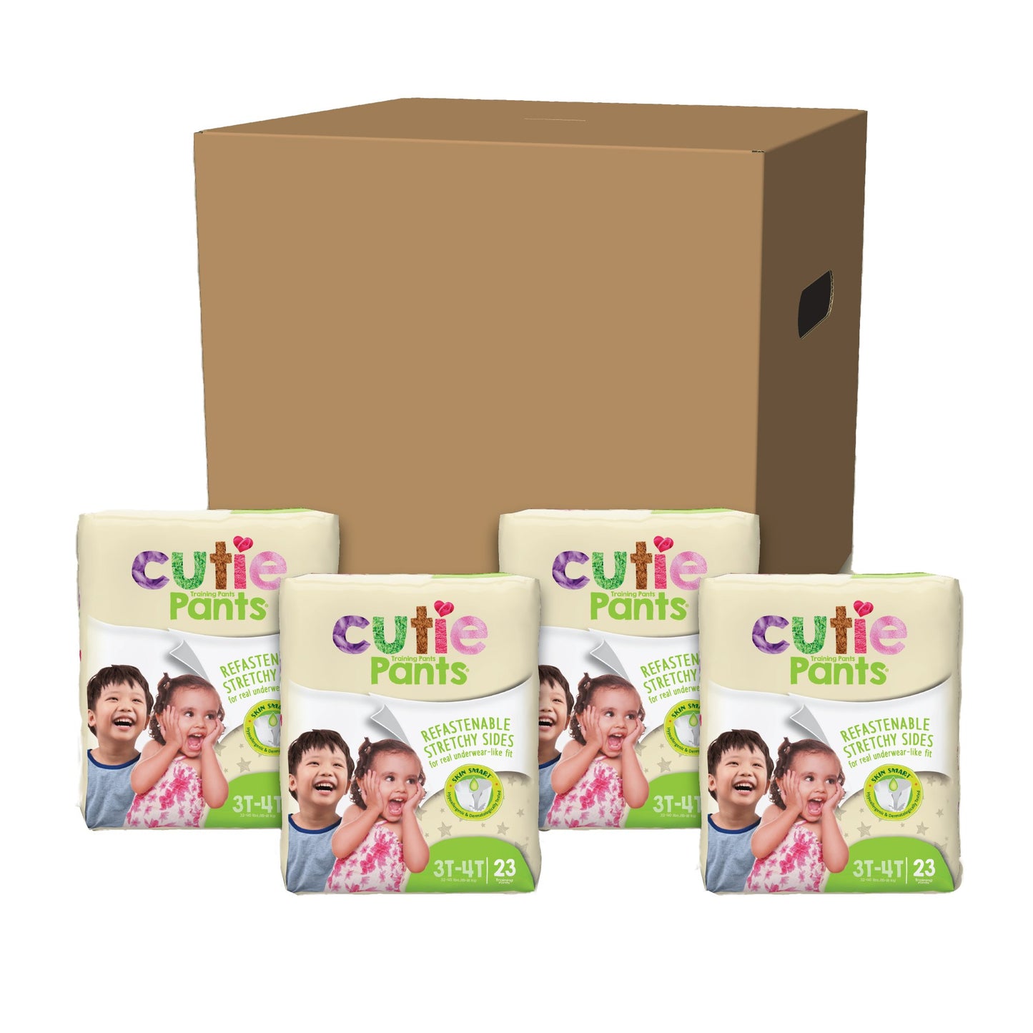 DIAPER, INCONT CUTIE PANTS LG3-4T