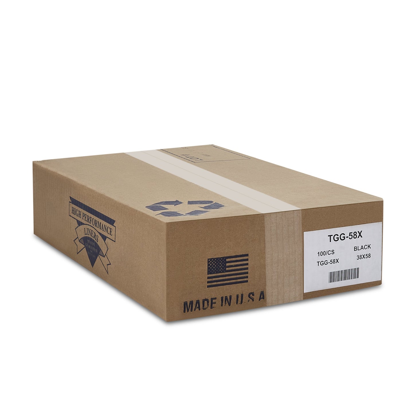 LINER, TRASH HVY BLK 1ML 55-60GL