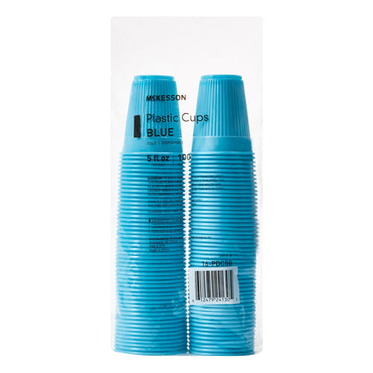 CUP, DRINKING PLASTIC BLU 5OZ