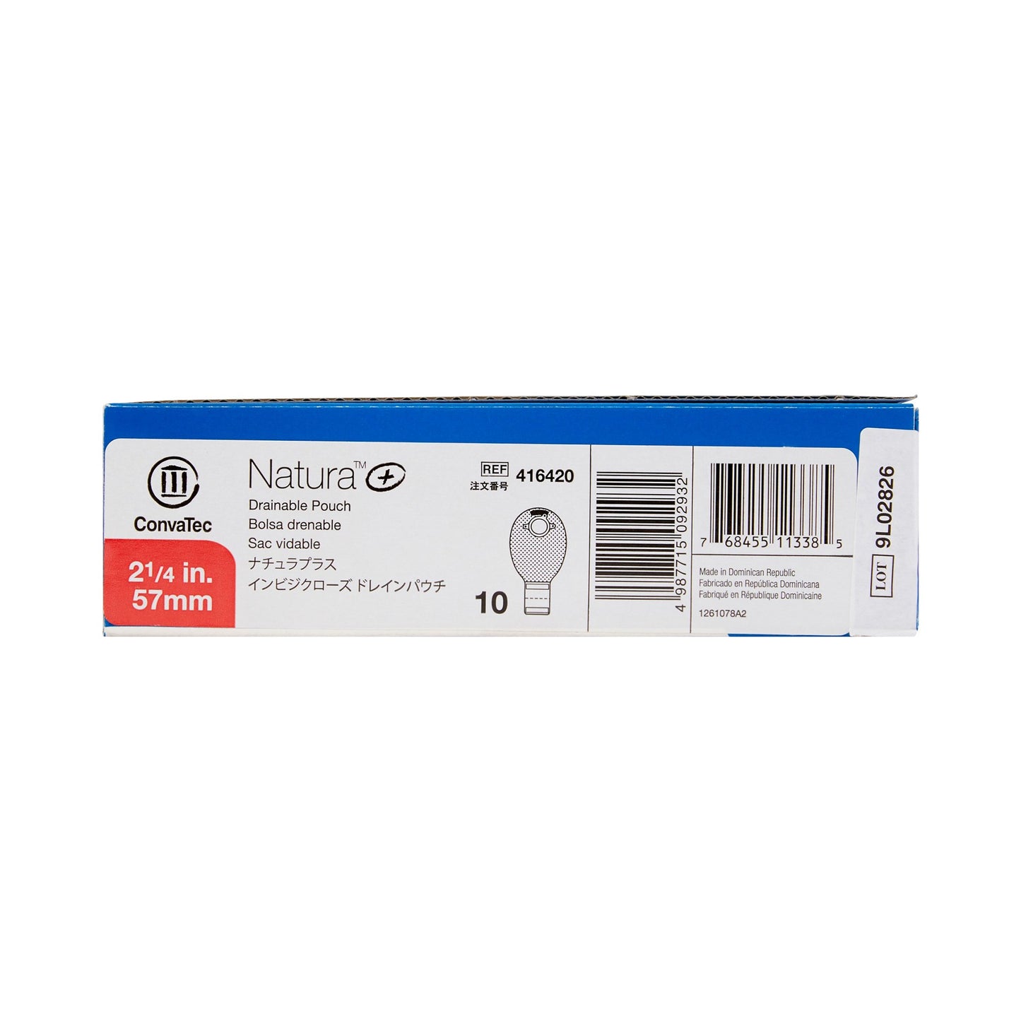 POUCH, WND NATURA DRAINABLE INVISICLOSE