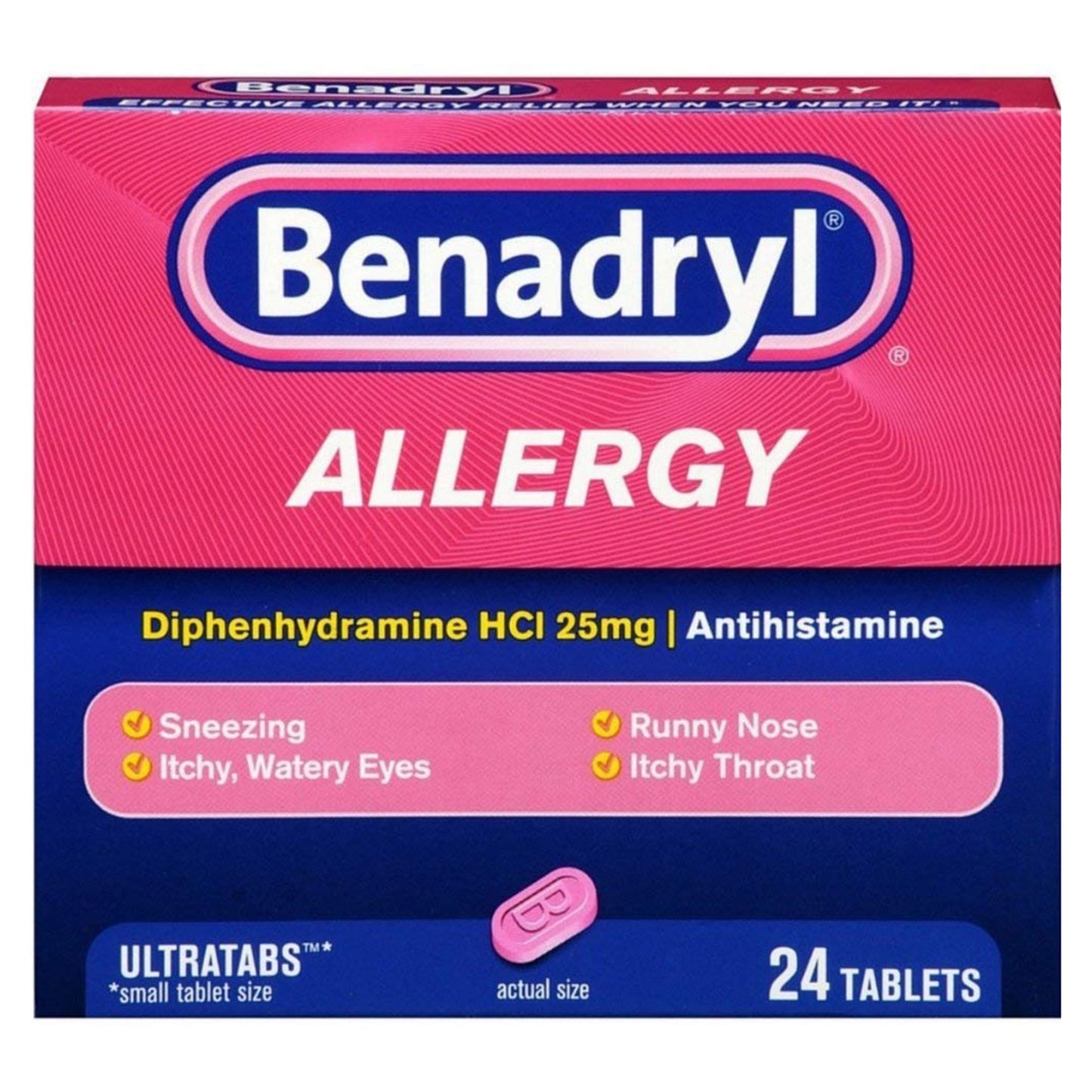 BENADRYL ULTRA, TAB 25MG