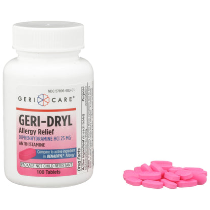 DIPHENHYDRAMINE, TAB 25MG