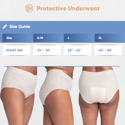UNDERWEAR, NEXWEAR WMN DISP W/PAD LG 28-42"