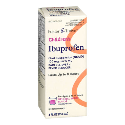IBUPROFEN, SUSPN ORAL FT CHLDBERRY 4OZ