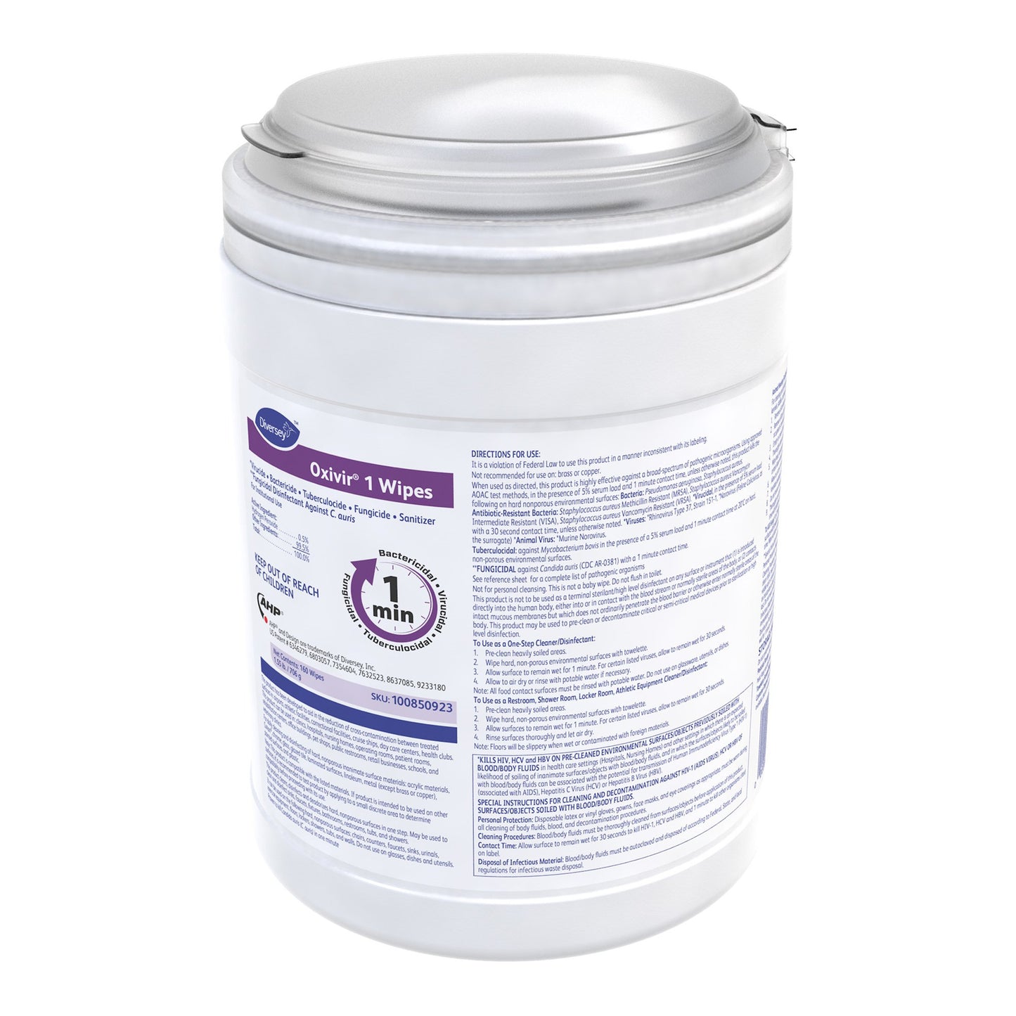 WIPE, DISINFECTANT OXIVIR 1 PEROXIDE