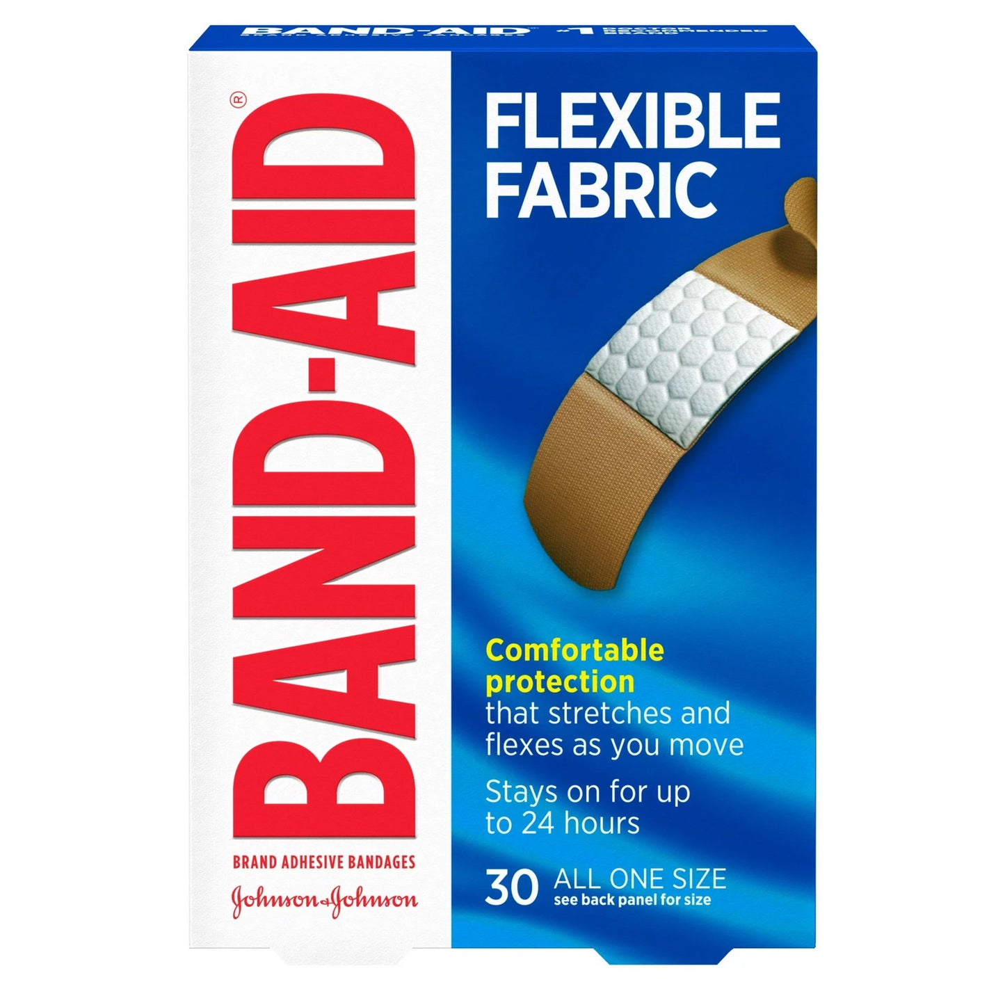 BANDAGE, ADH BAND-AID FLEX FABRIC 0.75"X3"