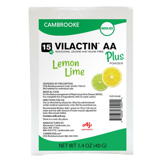 SUPPLEMENT, ORAL VILACTIN AA POWDER LEMON LIME 1.4OZ