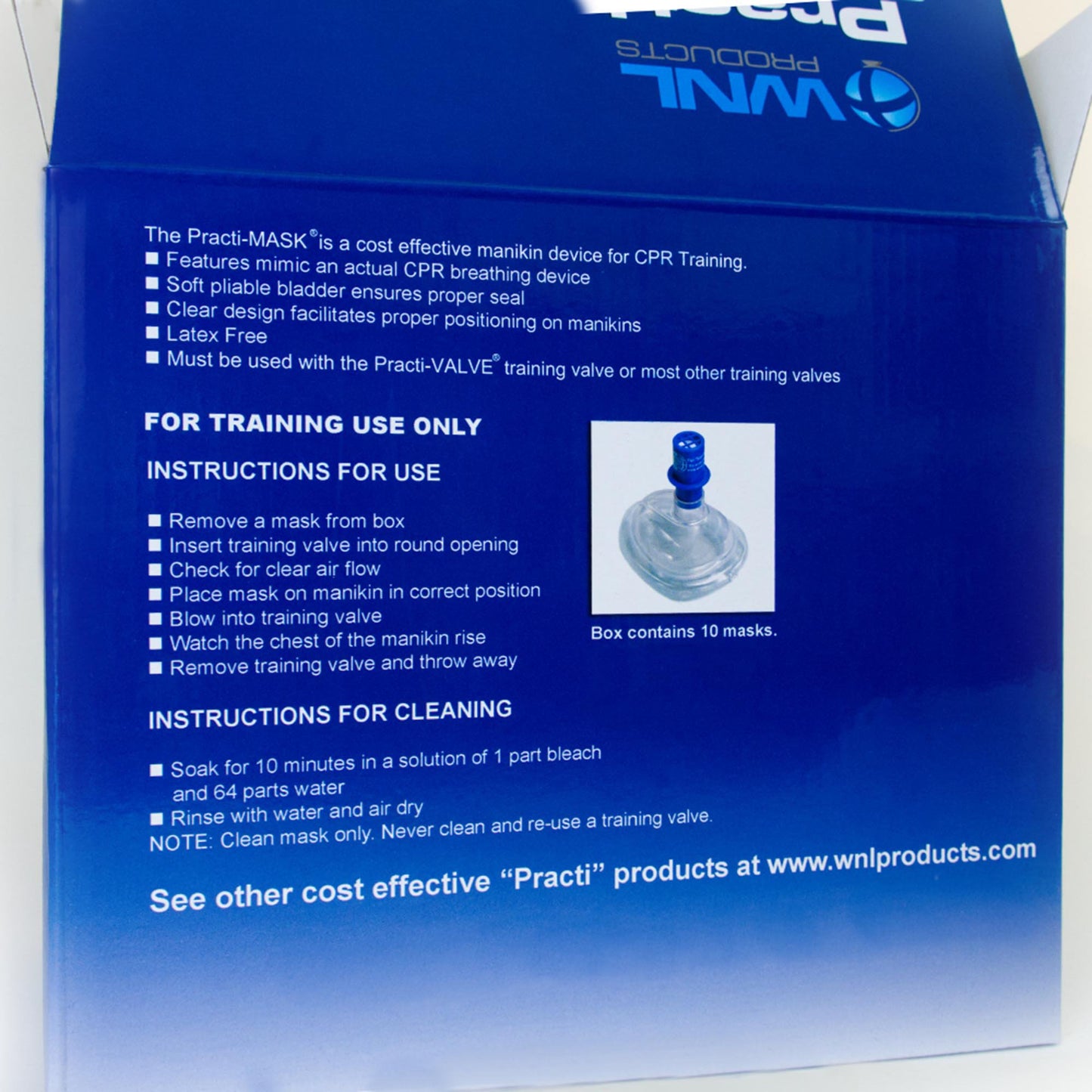 PRACTI-MASK CPR TRAINING MASK10/BX 10BX/CS