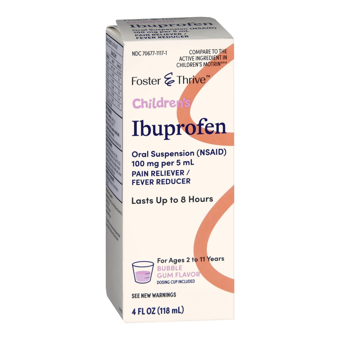 IBUPROFEN, SUSPN ORAL FT CHLDBUBBLE GUM 100MG 4OZ