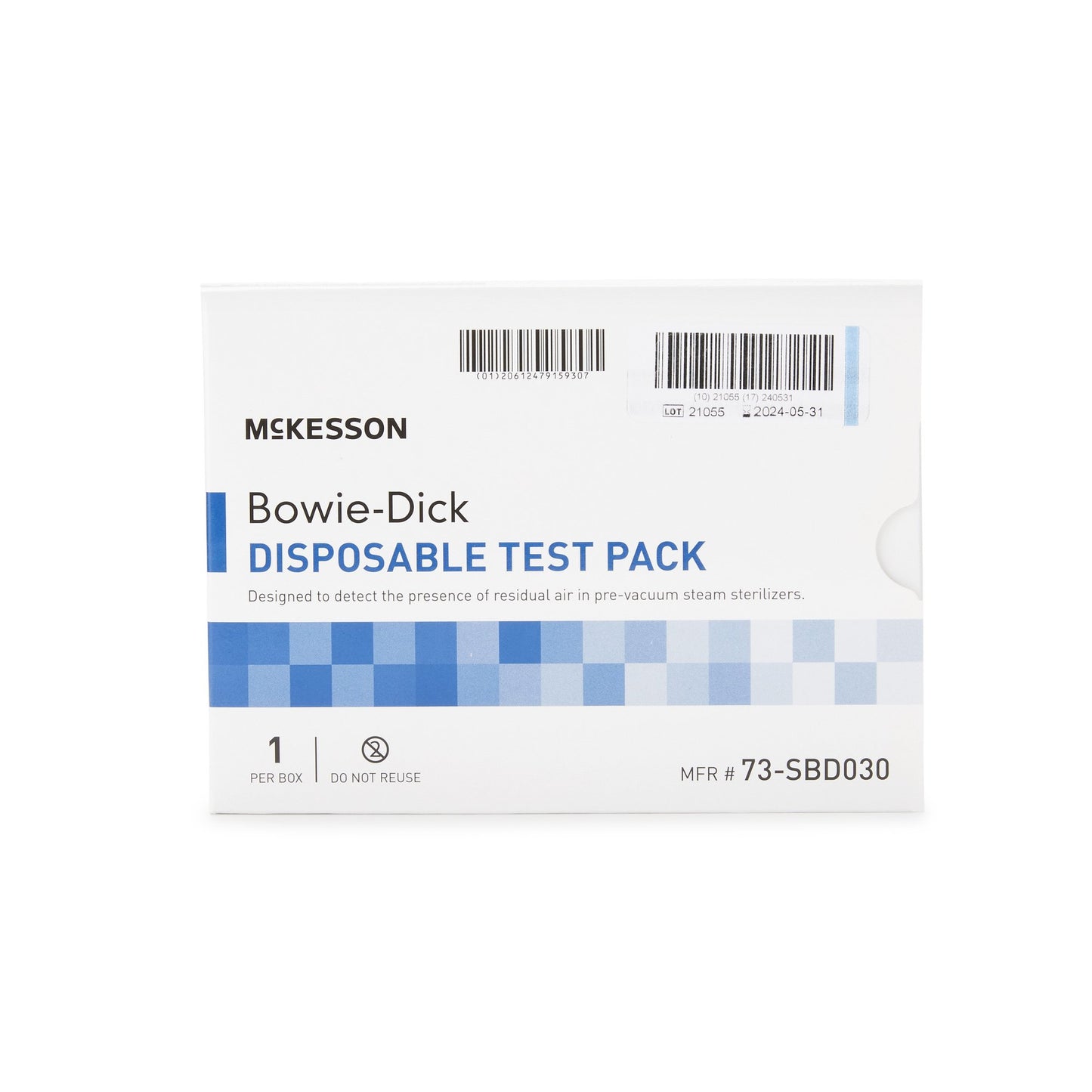 TEST PACK, BOWIE-DICK DISP
