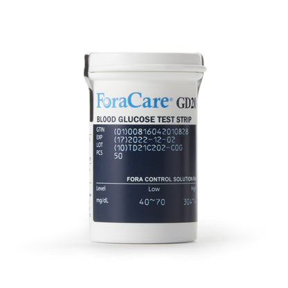 TEST STRIP, BLD GLUC FORACAREGD20