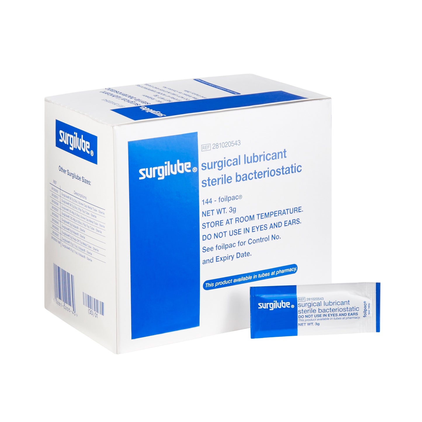LUBRICATING JELLY, SURGILUBE SSTR 3GM