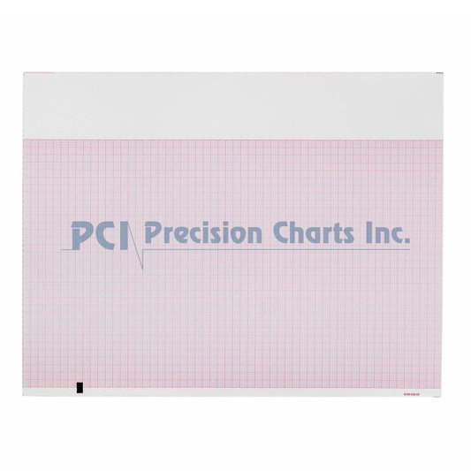 PAPER, ECG F/MORTARA Z-FOLD RED GRID 8.5"X11"