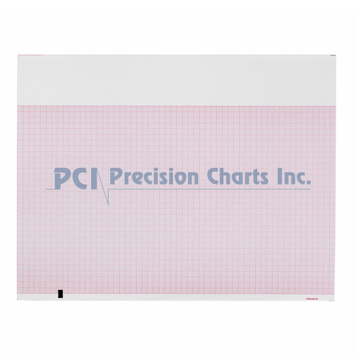 PAPER, ECG F/MORTARA Z-FOLD RED GRID 8.5"X11"