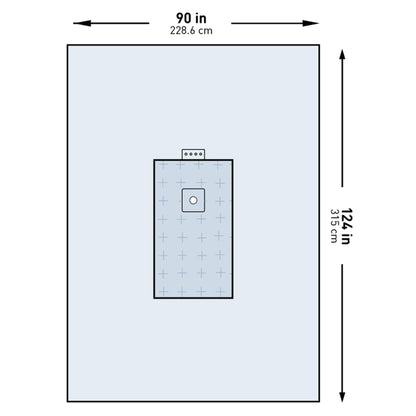 DRAPE, SURGICAL ORTHO UNIV EXTREMITY W/ABS 90"X124"