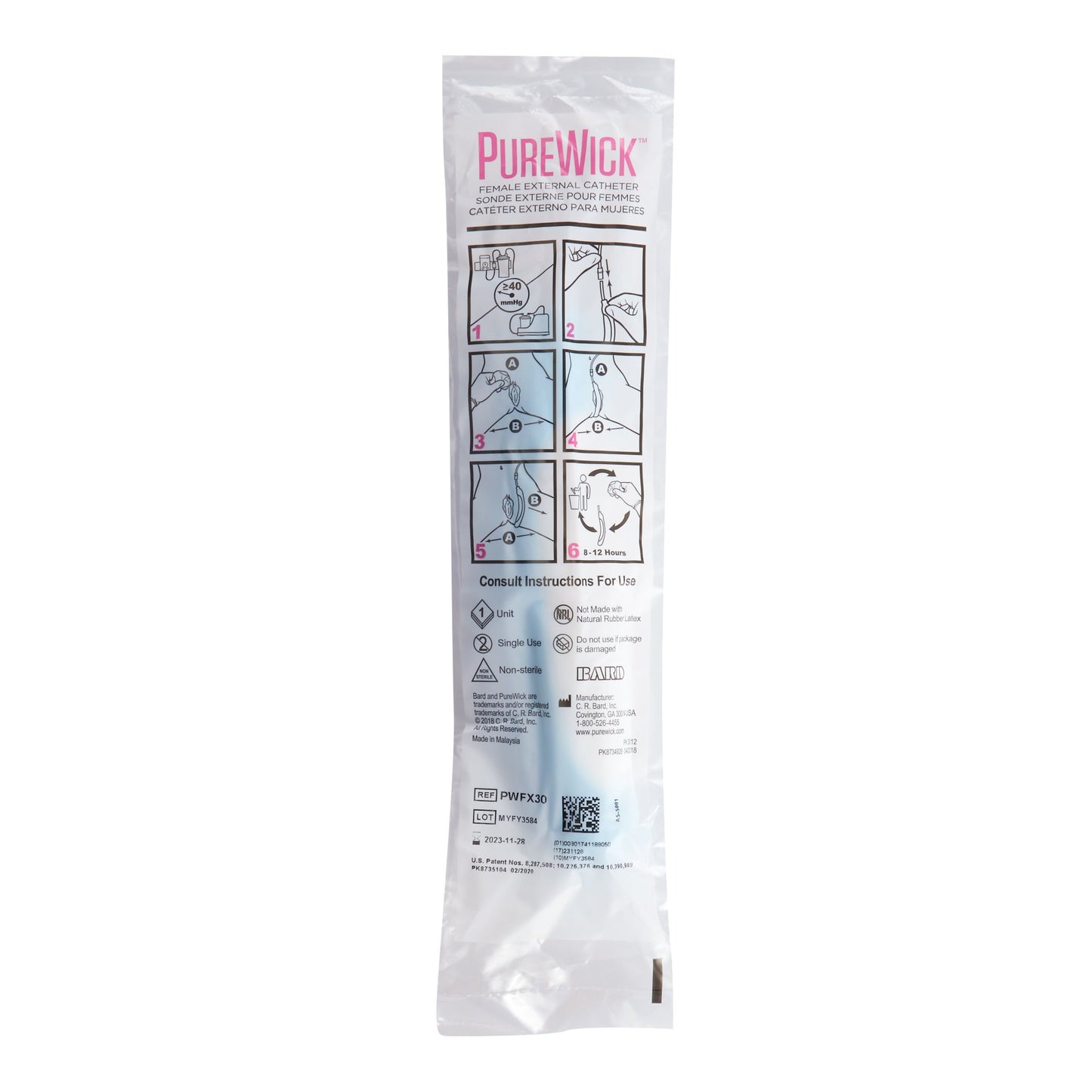 CATHETER, EXTERNAL FML PUREWICK HOMECARE