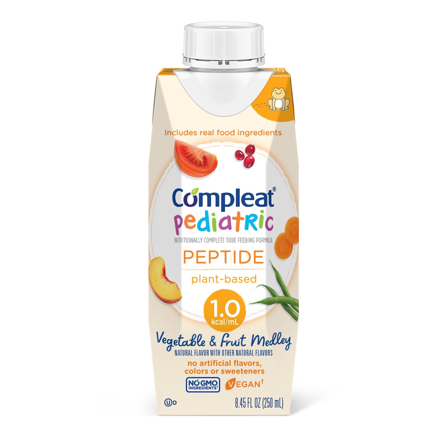 COMPLEAT PEPTIDE, 1.0 CAL PEDVEG/ FRUIT MEDLEY 250ML